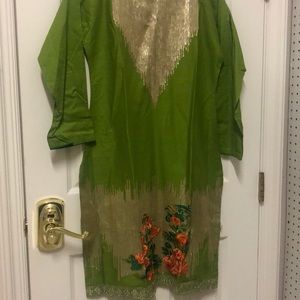 Brand new cotton shirt with sequence work.